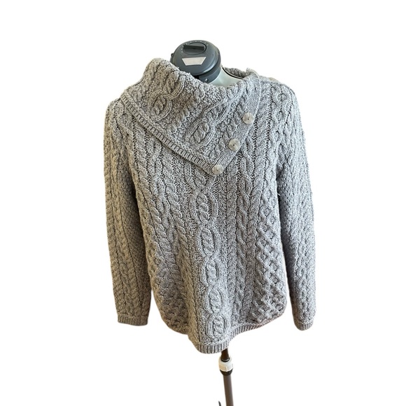 Aran sweater market merino sweater size M - Picture 4 of 10